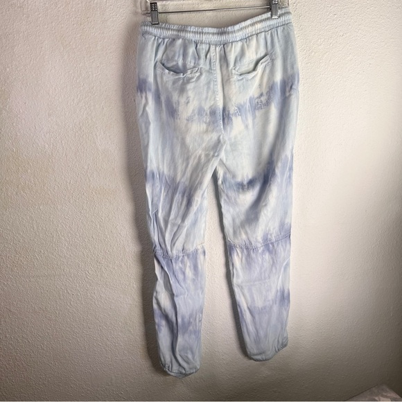 VINTAGE HAVANA Tie Dyed Silky Rayon pants, Size Medium. Blue/White. - Picture 5 of 9